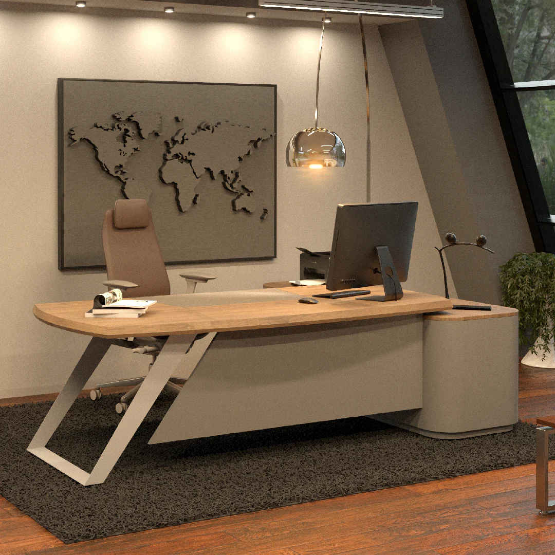 Ace Executive Desk | Modern Ergonomic Workstation - Image 1